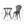 Bono Metal Bistro Set - Black