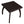 Luminant Outdoor Side Table With Iron Frame - Brown