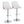 Gianna - Mid Century Modern Adjustable Barstool With Swivel With Rounded T Footrest (Set of 2)