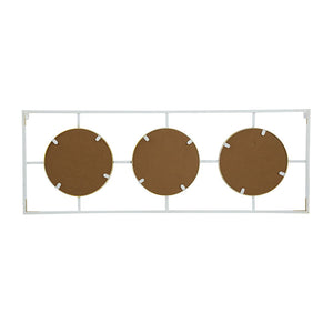 3 Mirror Piece Wall Mirror InRectangular Frame, Home Wall Decor For Bedroom Living Room