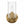 Jardin - Single Light Wall Sconce With Clear Ribbed Satin - Clear / Gold