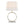 Moon Contemporary Table Lamp in White Marble, Gold Metal and White Shade