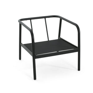 Leora Modern Minimalist Round Tube Sofa Chair with Cushions