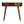 Solid Wood Chestnut Rounded Writing Desk, 1-Drawer, 1 Open-Slot