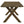 Carbon - Rectangular Dining Table With X Base Design - Brown