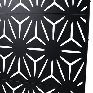 Outdoor & Indoor Metal Privacy Screen, Freestanding Decorative Panels
