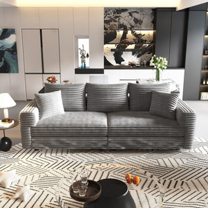 4 Seat Modern Comfy Upholstered Sofa Cloud Couch