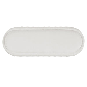 Upholstered Ottoman, Oval Shape