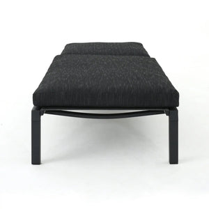 Modern Chaise Lounge with Water Resistant Fabric Cushions