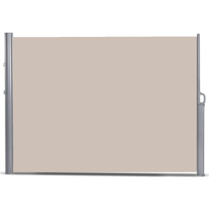 118.5 x 71 Inch Patio Retractable Folding Side Awning Screen