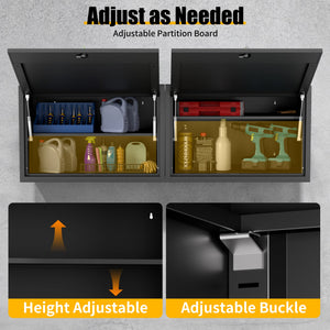 Heavy Duty Metal Wall Mounted Tool Storage Cabinet