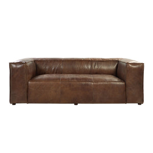 Brancaster Grain Leather Sofa - Brown