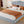 Velvet Upholstered Queen Bed with Shell-Shaped Headboard