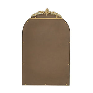Arched Wall Mirror With Metal Frame, Wall Mirror For Living Room