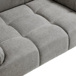 Marcel Upholstered Modern Pet Bed, Small to Medium Dog or Cat Uptown Gray Performance Velvet