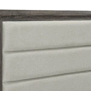 Funston - 4 Piece Queen Bedroom Set With Upholstered Headboard - Oak