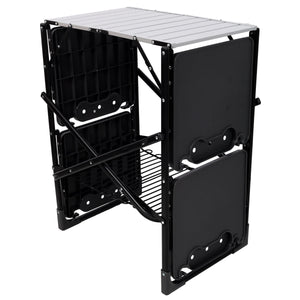 Folding Camping Kitchen Table - Portable Outdoor Cooking Station