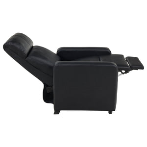 Push Back Recliner - Black