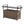 Outdoor Wicker Bar Cart with Glass Top and Wheels