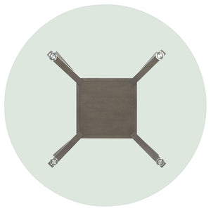 Flynn - Round Glass Top Dining Table - Brown