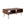 Reclaimed Wood Cocktail Table With Open Storage For Living Room, Metal Legs, Foldable - Black / Natural