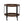 Oval 2 Shelf Dark Kitchen Cart