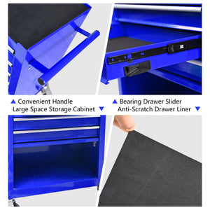 4 Drawers Multifunctional Tool Cart With Wheels