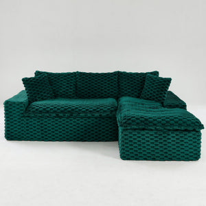 Modular Sofa, Convertible Twin Seat With Chaise Lounge