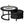 Modern Nesting Coffee Table Set with Glass and Solid Wood Frame