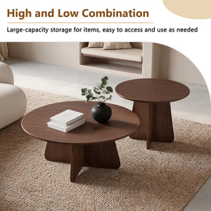 Retro-Style Nesting Coffee Table Set