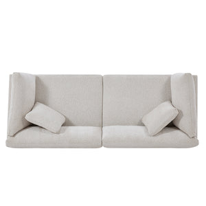 83.5" Modern Flared Arms Sofa (Beige)