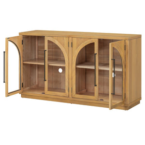 TREXM 4-Door Large Storage Sideboard Buffet Cabinet