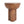 Iris Outdoor Patio Three-Legged Wood-Grain Side Table