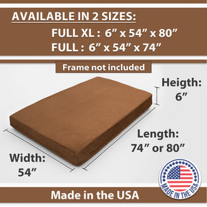 Memory Foam Infused Futon Mattress Full Size