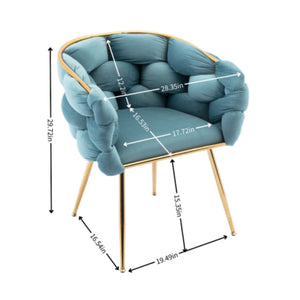 Luxury Modern Simple Leisure Single Sofa Chair Bedroom Lazy Person Household Dresser Stool Manicure Table Back Chair