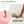 71-Inch Folding Sofa Bed in Pink Chenille with High-Density Foam