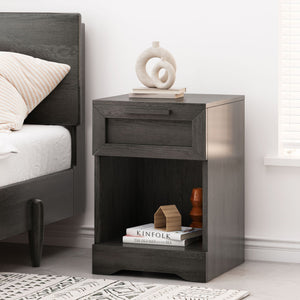 Broxon Rustic Drawer Nightstand