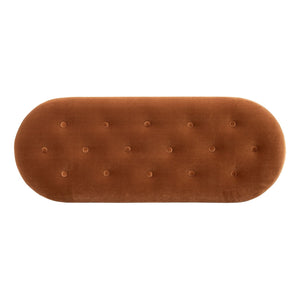 Melinda - Oval Tufted Bullion Fringe Storage Bench