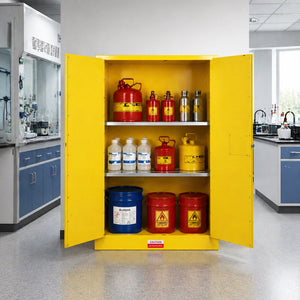 90 Gal Flammable Safety Cabinet, 43"W x 34"D x 65"H