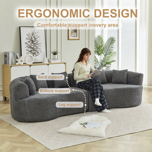 Curved Sectional Sofa - Oversized Modern Design