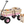 Outdoor Wagon All Terrain Pulling with Wood Railing