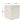 Chic Modern MGO Cube Side Table with Fluted Design - Antique Brown