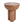 Iris Outdoor Patio Three-Legged Wood-Grain Side Table
