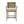 Cane Back Counter Stool With Upholstered Seat - Cream / Reclaimed Natural