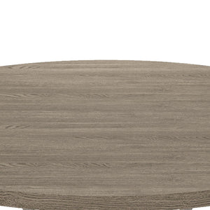 Tannen - Round 5 Piece Dining Table (Set of 5) - White And Gray