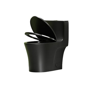 1 Piece Toilet With Dual Flush And Soft Closing Seat