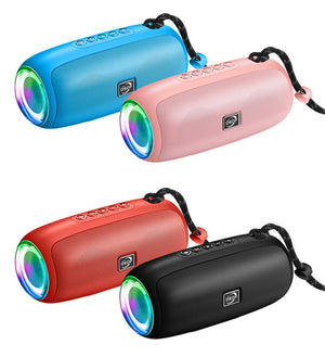 KP-540 Best-Selling Portable Bluetooth Speaker Outdoor Sports-Ready Waterproof With Carry Strap RGB Lights Supports Memory Card Playback In Stock