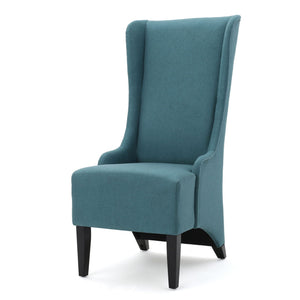 Alight Upholstered Dining Chair With High Back And Birch Wood Legs (Set of 2)
