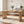 Natural Rubber Wood Dining Table with Rattan Accents