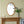 Oval Wall Mirror With Wood Frame, Farmhouse Wood Mirror For Bathroom Entryway Console Lean Against Wall - Brown